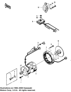 KZ400 Generator / regulator / rectifier