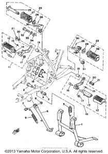 SR500E Stand - footrest