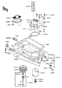ZN1300 Oil pan / oil filter
