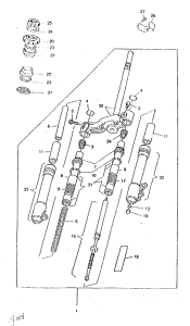 CW50RSX Передняя вилка
