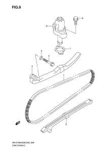 DR-Z70 Держатель направляющей