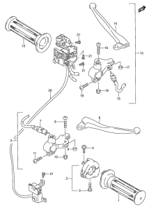 AJ50 Рулевой переключатель