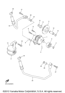 WR450F Масляный насос