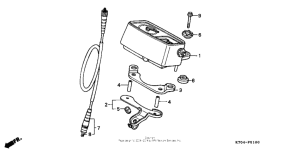 XR200R Спидометр