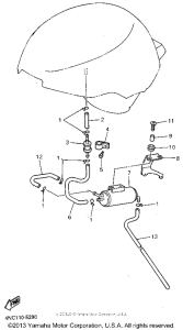 YZF600RGC Топливный бак