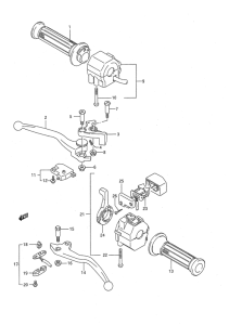 GSX1100 Рулевой переключатель