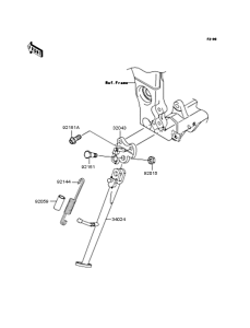 ZX1000 Подножка