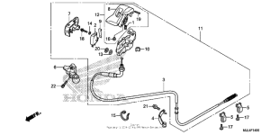 NC700X (DCT) Parking brake lever