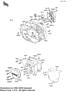 KZ250 Крышки двигателя
