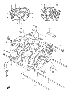 LS650 Картер двигателя