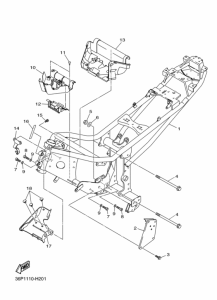 XJ6F FZ6RB Frame comp