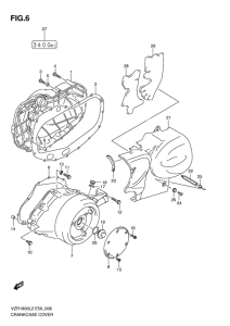 VZR1800 Crankcase cover ass`y  (v