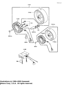 KZ650 Generator / regulator