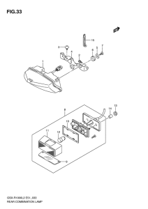 GSX-R1000 Задний комбинированный сигнал