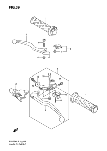 RV125 Рулевой рычаг