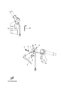MT03 Handle switch & lever