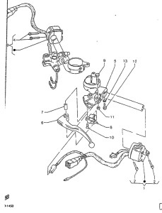 TZR125R Handle switch. lever