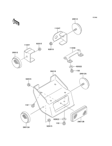 KLX300R Катафоты