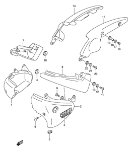 VL250 Обтекатель задний