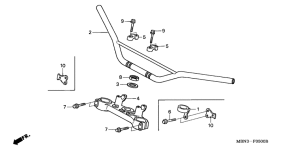 XR650R Handle pipe / top bridge