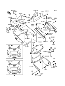 ZX1100 カウリング