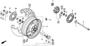 CBR900RR Переднее колесо