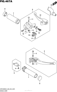 VZR1800BZ Handle Lever (Vzr1800Bzl5 E28)