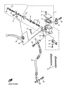 XJ600S Главный тормозной цилиндр