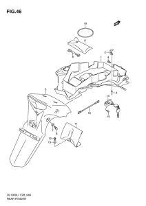 DL1000 Заднее крыло