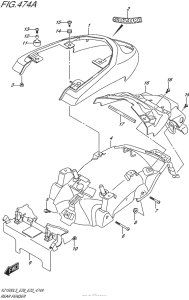 VL1500 Задний бампер