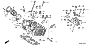 XL600V Головка цилиндров