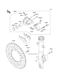 EX250 Передний суппорт