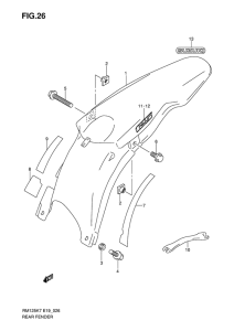 RM125 Заднее крыло