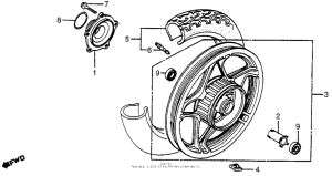 CX650 Переднее колесо
