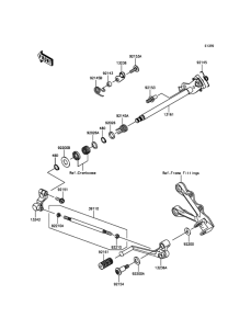 ZX636 Механизм переключения передач