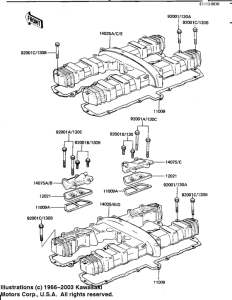 KZ1100 Крышка головки цилиндров