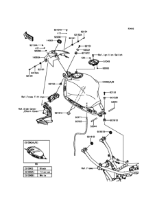 ER650 Топливный бак