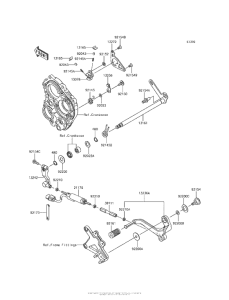 ZX1000 Механизм переключения передач