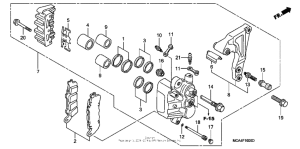 GL1800 Задний суппорт