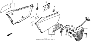 VF500C Боковые обтекатели