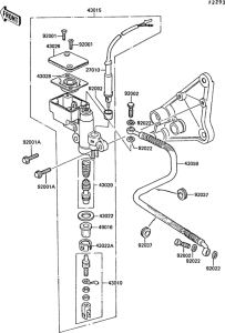 ZG1300 Задний торм цилиндр