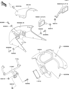 EX250 Cowling(ex250-h1 / h2)