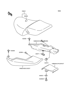 ZR250 Сиденье