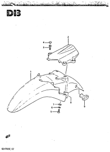 GSX750 Переднее крыло
