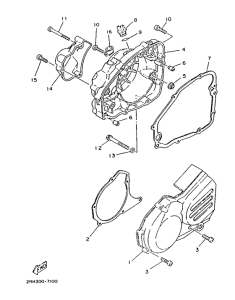 TZR125 Крышка картера двигателя