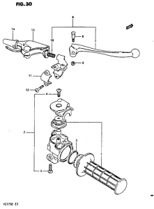 PE175 Rh handle grip