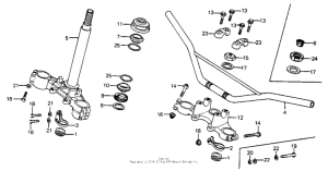 MR175 Handlebar + top bridge + stem
