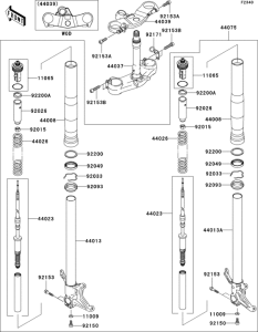 ZX600 Передняя вилка