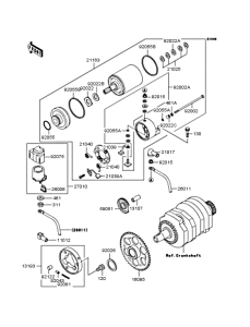 EL250 Starter motor / starter clutch