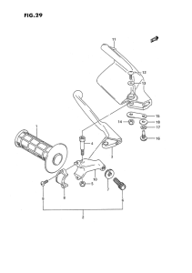 RMX250 Left knuckle cover